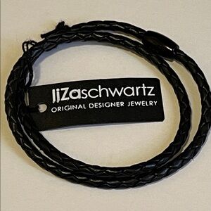 Black Braided Leather Bracelet